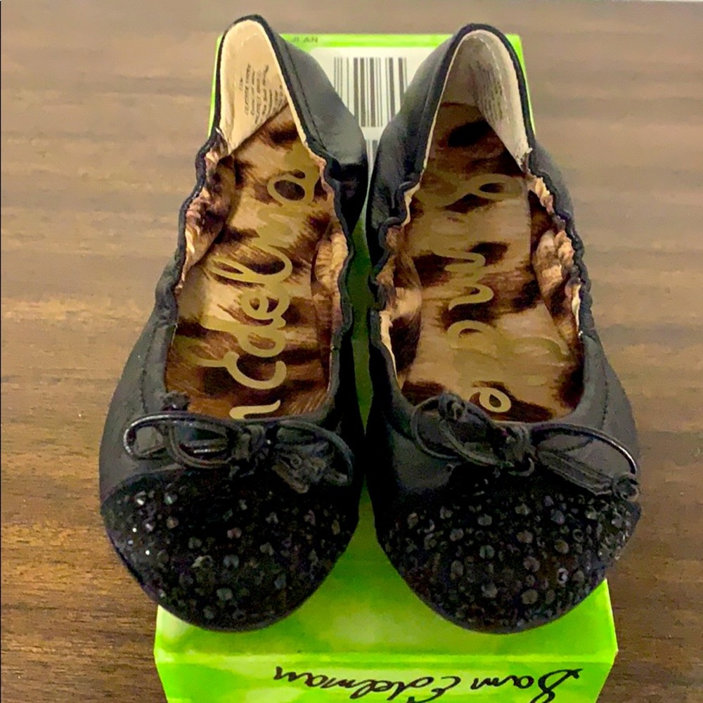 NWT girls Sam Edelman black ballet flats